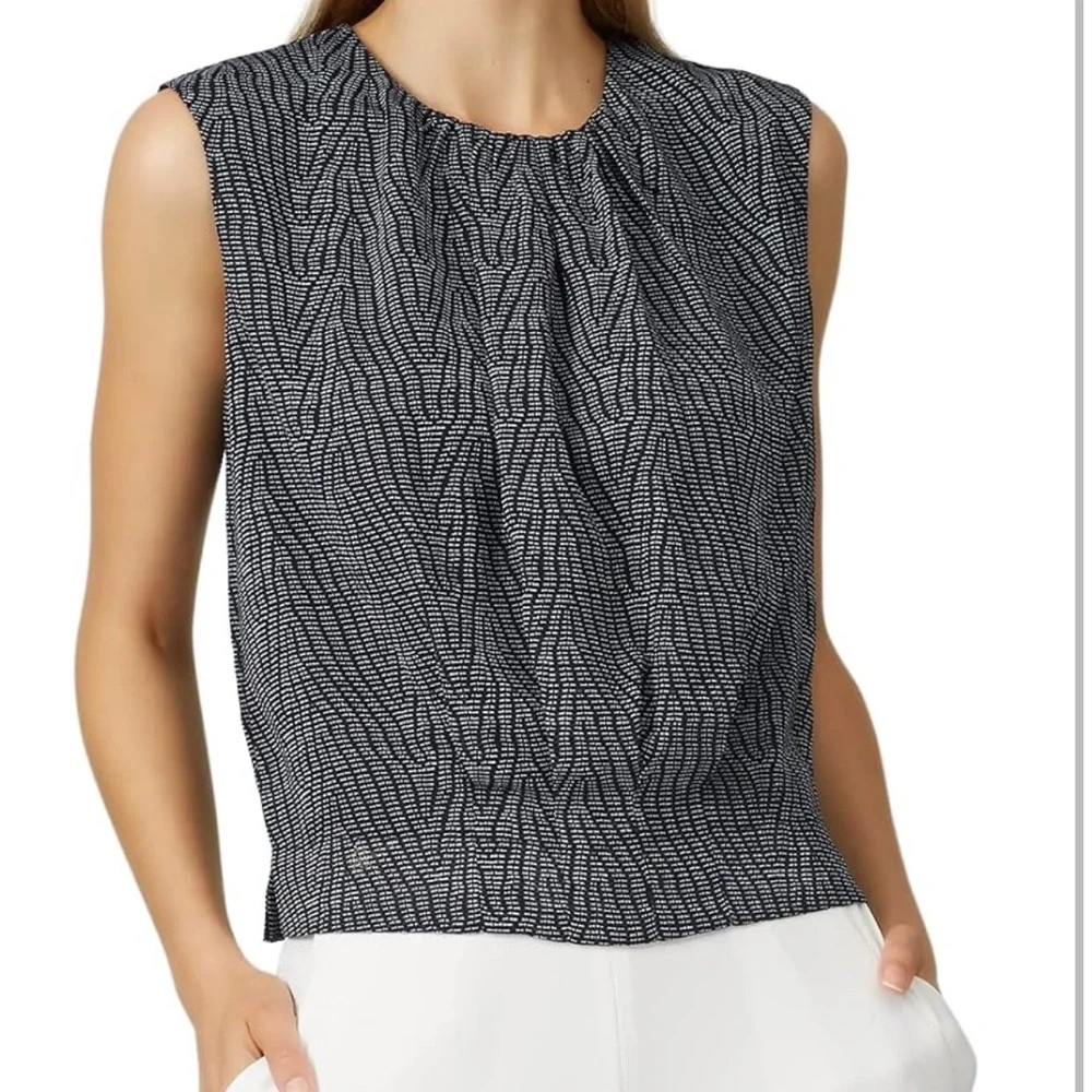 Derek Lam 10 Crosby Pleated Crinkle Blouse 44 6